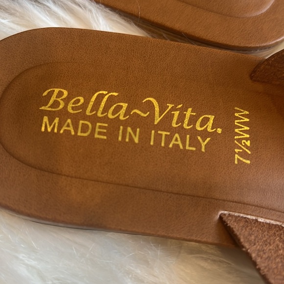 7.5 WW brown leather Bella-Vita sandals - Picture 3 of 4